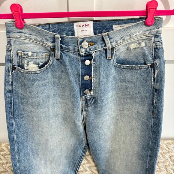 FRAME Denim Le Original High Rise Skinny Rigid Re-Release Distressed Jeans - Picture 2 of 9